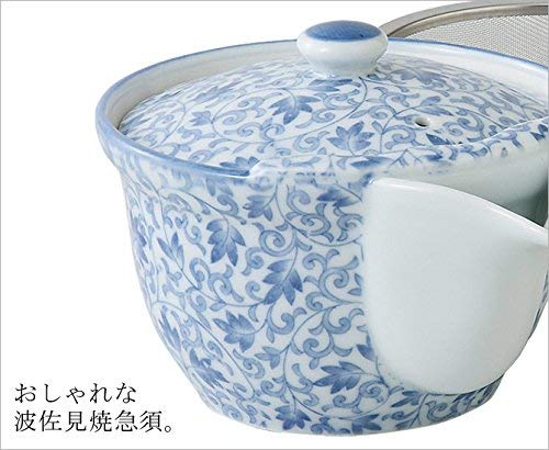 Ale-net Арита Варе Цветочный Арабеск Марби Чайник с Ситечком-Корзинкой, Керамический Чайник