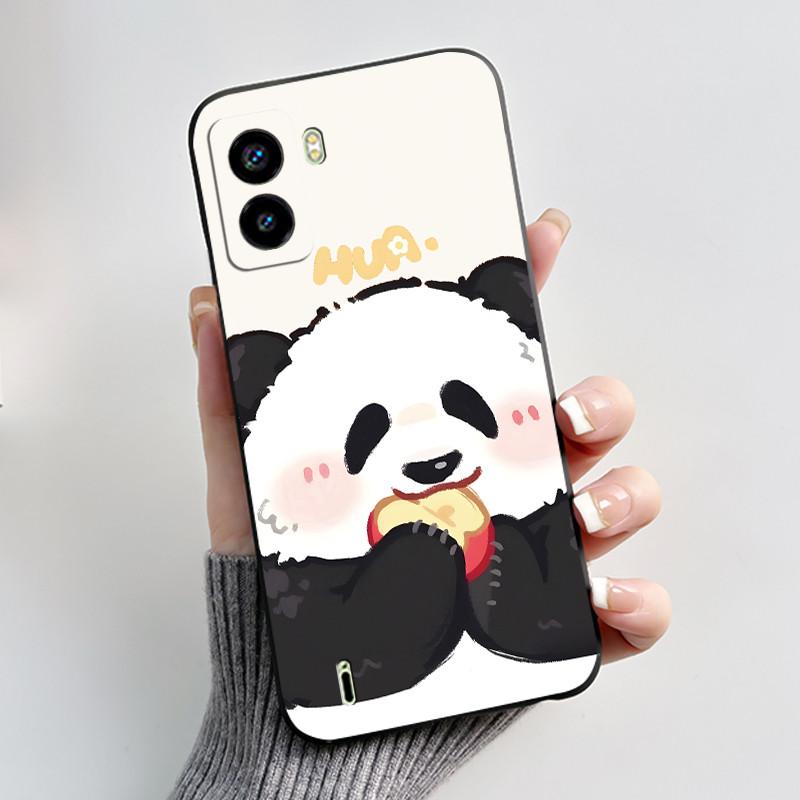 Jelly Black Phone Case For Tecno Pop 6 BE7 Bumper Soft Silicone Case Ins Style Dreamy Flower Floral Pattern Shockproof Cover