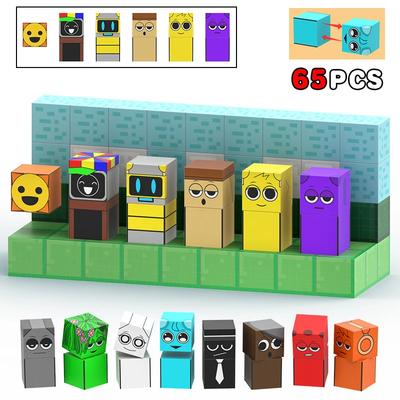Магнитный строительный блок Sprunki Magnet Cube Mine World Set для мальчиков и девочек в возрасте от 3 лет, модель «сделай сам», детский STEM-сенсорный музыкальный подарок