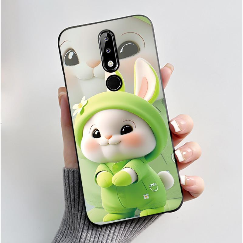 Популярный черный чехол для телефона в стиле INS для Nokia 5.1 Plus/Nokia X5, противоударный, защищающий от царапин, с узором «Лунное Закатное Сияние»