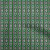 Cotton Flex Green Fabric Tribal  Diy Clothing Quilting Fabric Print Fabric By Yard 40 Inch