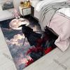 Japanese Bushido Pattern Carpet for Living Room Bedroom Bedside Floor Mat Sofa Table Area Rugs Home Decor Large Size