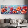 Abstract Beautiful Flowers Garden Canvas Painting Wall Art Colorful Red Rose Poppy Posters and Prints for Living Room Wall Decor