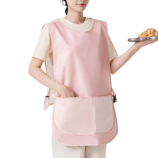 Vest Apron for Women Summer Kitchen Smock Oil Resistant Apron with Pockets Multi-Purpose Waterproof Apron for Cooking BBQ Hosting