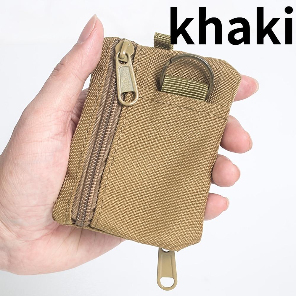 1 шт. Мини-кошелек, Чехол для ключей, Повседневный стиль, Нейлоновая молния, Спортивная сумка для хранения, Маленький подвесной держатель для карт, Картхолдер, Сумка на пояс