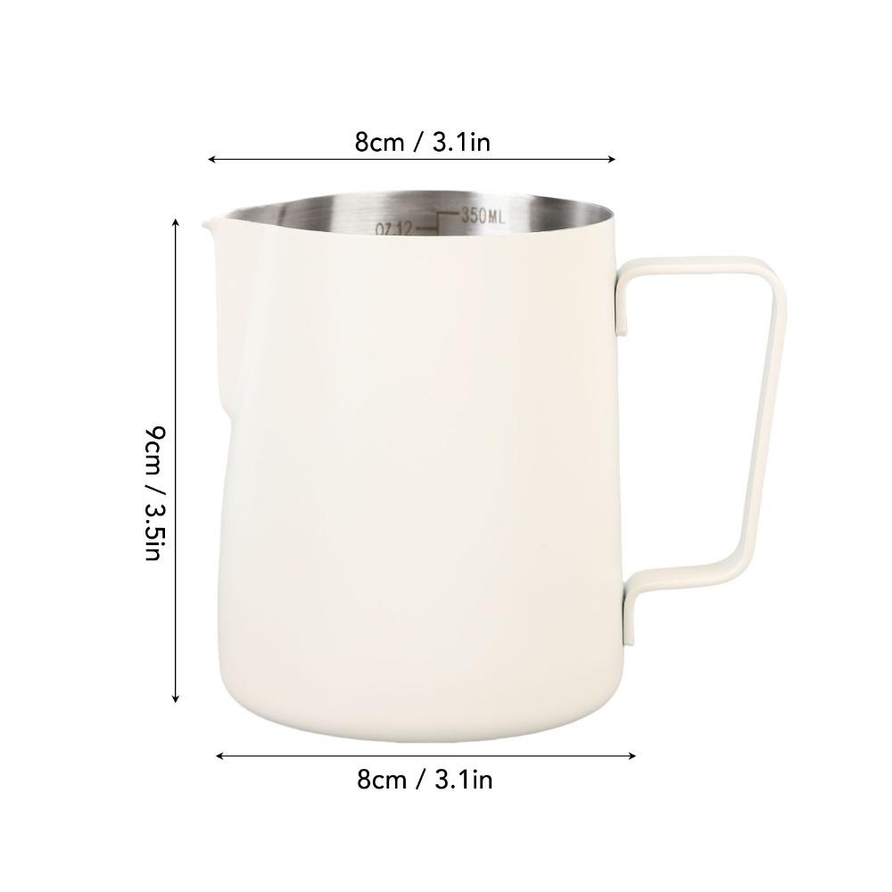 With Scale Milk Pitcher 304 Stainless Steel Latte Art Frothing Cup  Coffee Preparation