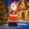 7.87FT Inflatable Toy Santa Claus Gift Bag Xmas Yard Lawn Party Decoration with LED Light Christmas Home Supplies Ornaments Gift