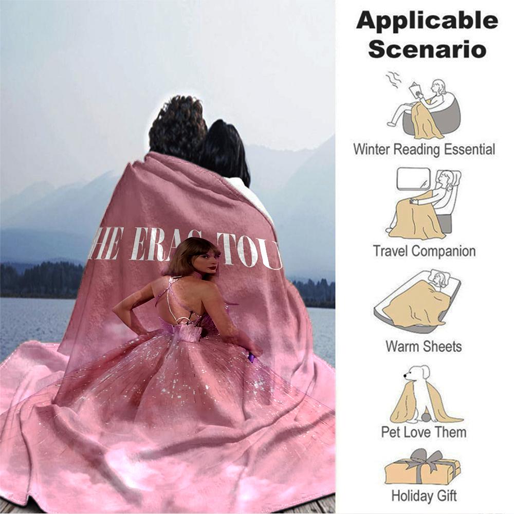 Pink Dress Stage Blanket Soft Throw Blanket For Home Bedroom Bed Sofa Travel Office Solid Christmas Blanket