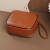Oil Wax Style Lipstick Storage Pouch PU Travel Cosmetic Case New Leather Makeup Bag  Daily Use