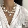 Pearl Grape String Necklace for Women French Retro Bohemian Pearl Stitching Collarbone Chain High Luxury Ins Jewelry