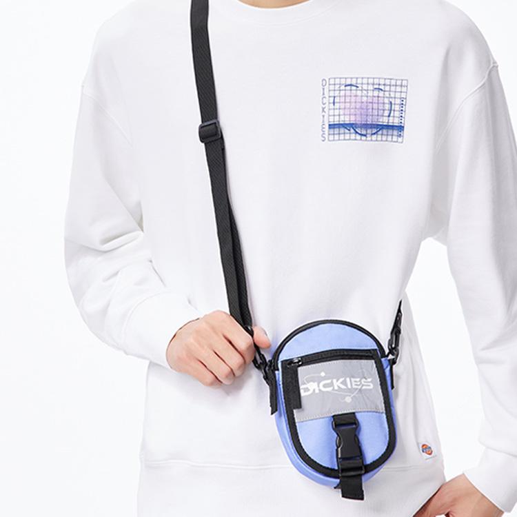 Dickies Adjustable Shoulder Strap Zipper Closure Crossbody Bag Unisex bags Light-Purple DK011078D05