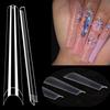 240 шт. 3XL No C Curve Long Coffin Nail Tips Half Cover Clear Extra Long Direct French Nail Tool Supply