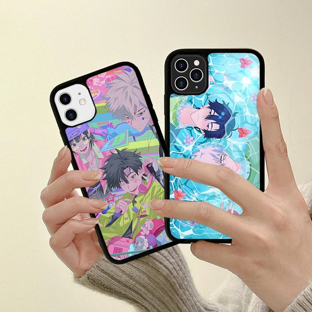 Чехол для телефона Healing Anime L-Link C-Click PC+TPU для IPhone 17 16 15 14 13 12 11 Pro Max Plus Милый Мультяшный Чехол