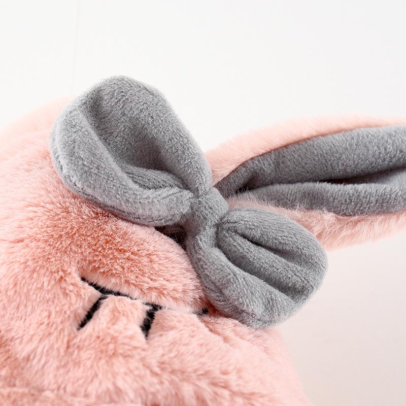 Зимнее женское детское мультяшное пальто с капюшоном женское младенческое меховое для малышей (Бесплатная сумка)