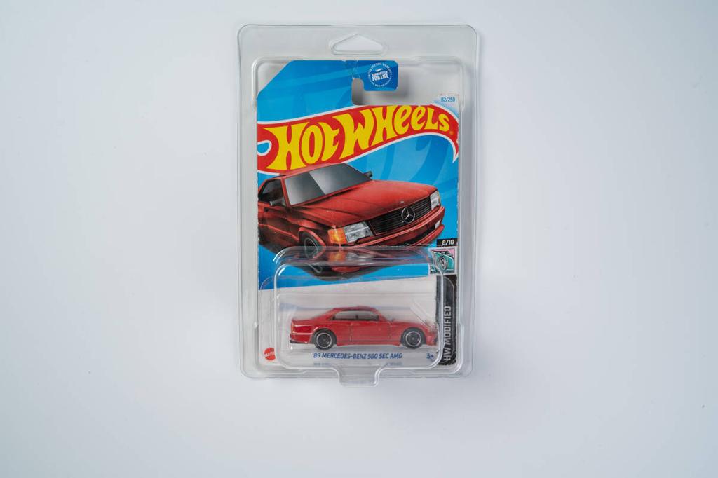 С Набором Hot Wheels 560 SEC AMG Литые Машинки Mattel Hot Wheels WIDEBODY Комплект [Совершенно Новый, Нераспечатанный, Кейс] '89 Mercedes-Benz Трехцветный
