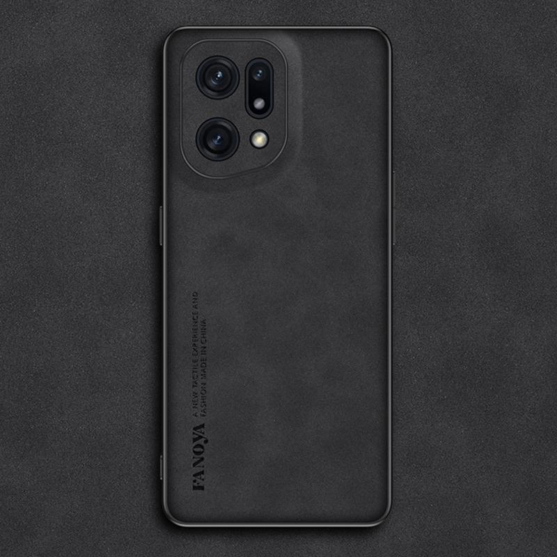 Для чехла OPPO Find X5 Pro Роскошный чехол для телефона из искусственной кожи для OPPO Find X5 5G FindX5 Pro 5G Задняя крышка Силиконовая полная защита