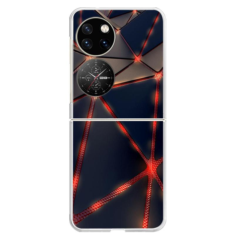 Для Huawei P50 Pocket Чехол Прозрачный Жесткий ПК Задняя Крышка Телефона Для Huawei Pocket 2 Чехлы P50 P 50 PocketS S Чехлы Capa