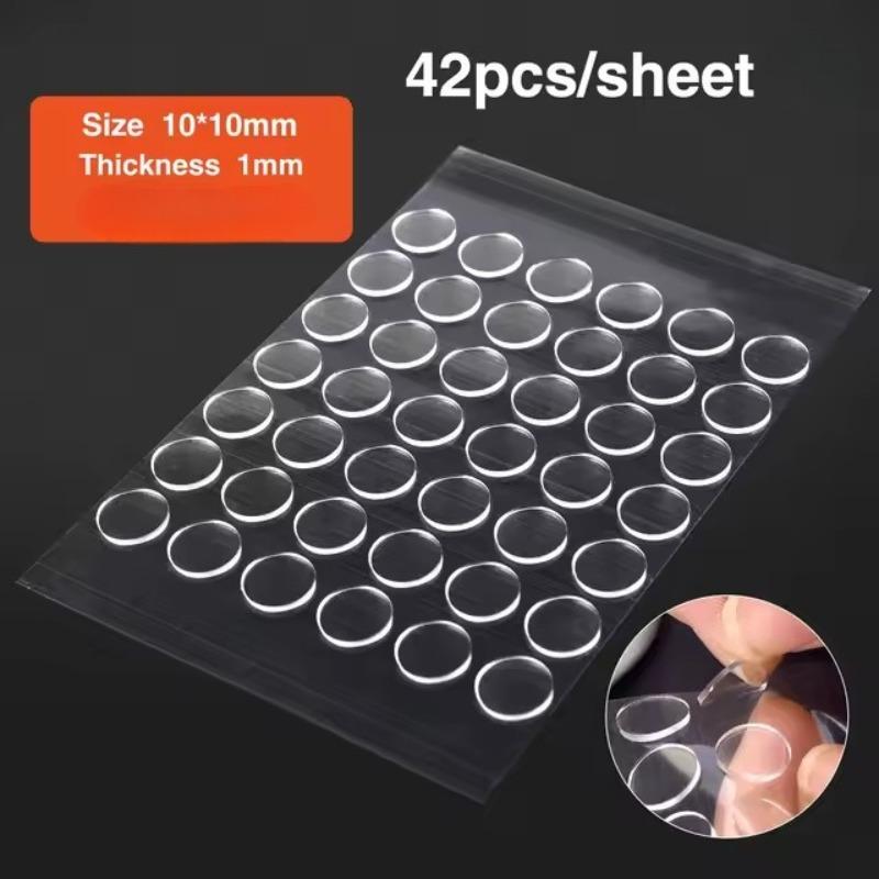 Clear Gel Glue Pads,Double‑sided Removable Adhesive Dots No Trace Sticky Patch for Wall Hanging Poster Doll Crafts Home DIY Decoration Use