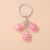 Cute Resin Simulated Tortoise Keychain Cartoon Animal Key Ring Pendant for Women Girl Handbag Decor DIY Kid's Jewelry Gift