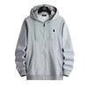 Embroidered Little Horse Men's Hooded Polo Cardigan - Spring/Autumn Style Casual Jacket