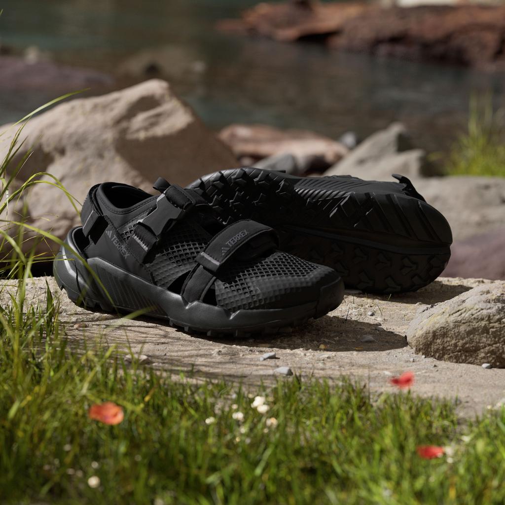 adidas Terrex Hydroterra Sandals Black Grey Four