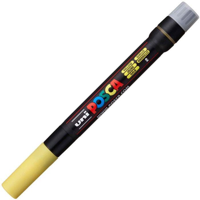 Marqueur peinture pinceau - POSCA - Pointe pinceau souple - Largeur de trait 1-10 mm - Peinture opaque et couvrante