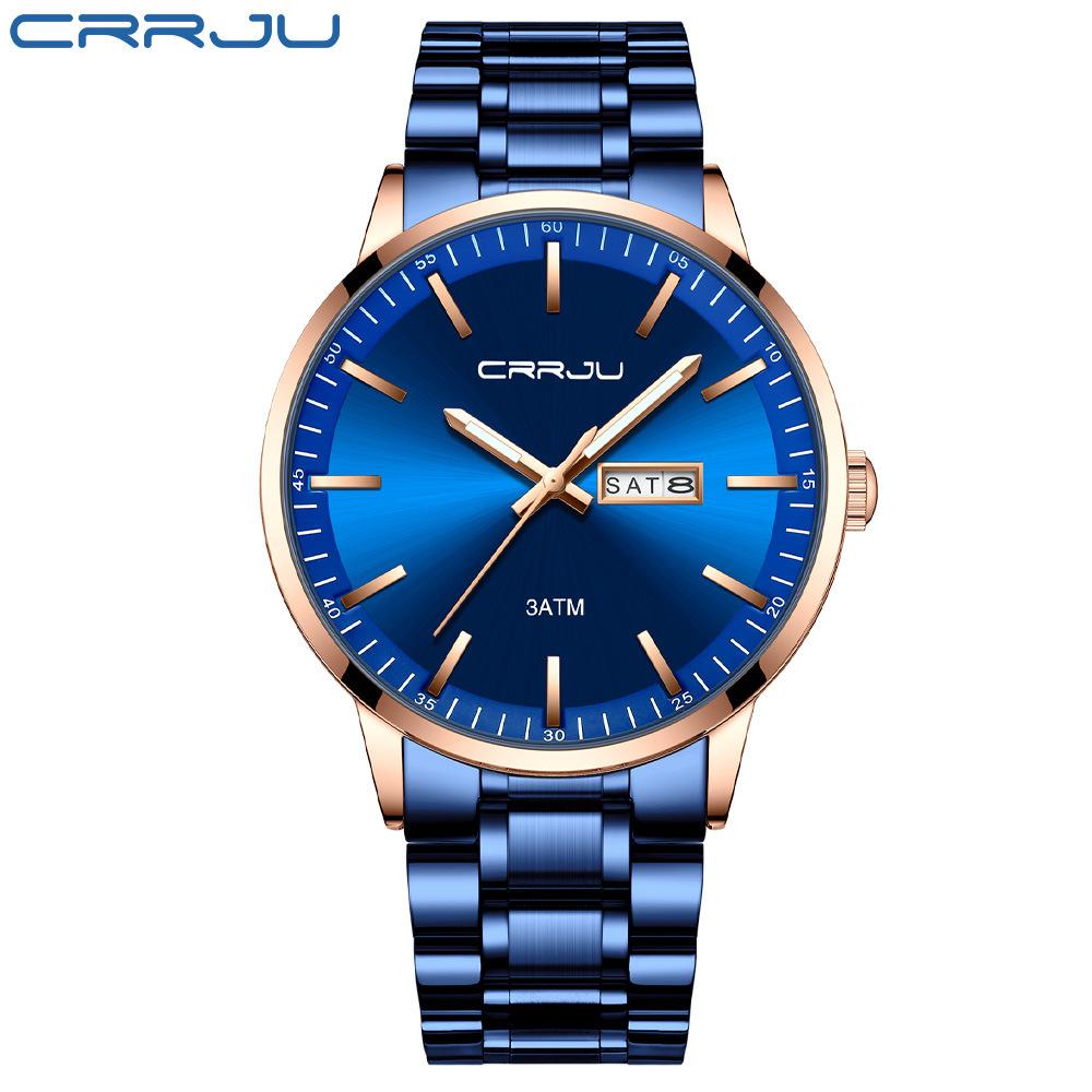 CRRJU-2193 Men's Watch Casual Business Fashion Personality Watch Men's Watch Student Watch Simple Calendar
