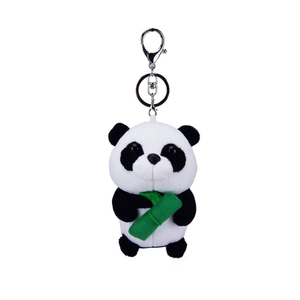 Pendant Panda Women Key Chain Doll Plush Key Buckle Car Key Ring Ornaments Korean Style  Key Holder