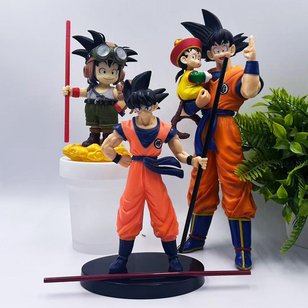 * Hot Sold Dragon Ball Son Goku Super Saiyan Anime Figure Goku Dbz Action Figure Model Gifts Collectible Figurines.