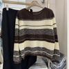 Women Autumn Winter Loose Knitted Sweater Soft Warm Long Sleeve Solid Color Casual Oversized Pullover Daily Streetwear Tops