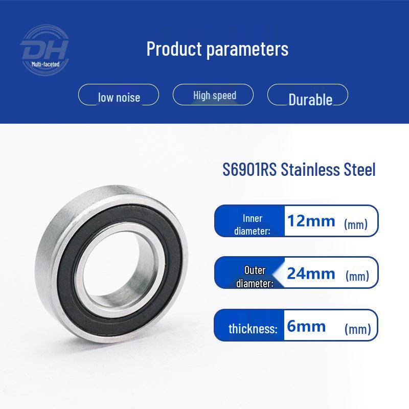 Stainless Steel Miniature Bearings: S6900ZZ, S6901ZZ, S6902ZZ, S694ZZ, S695ZZ, S696ZZ