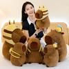 Capybara Animal Plush Toy Cushion With Bee Backpack For Kids Gift