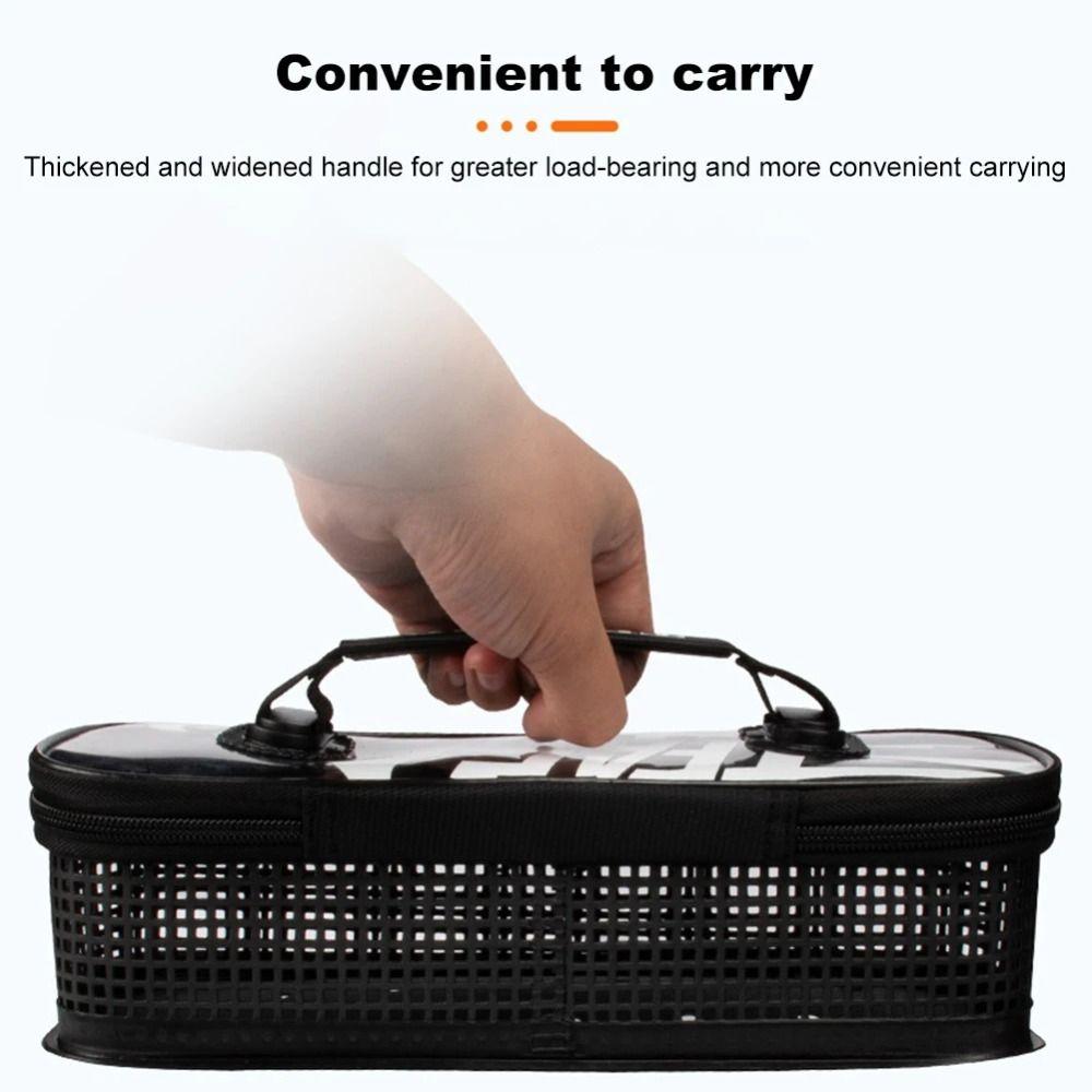 Large Capacity Lure Bait Storage Bag Jig Mesh Bag Fishing Jig Bag Fishing Accessories