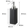 [Yamazaki] Magnet Kitchen Dispenser Black, 5.5 x 7.5 x 19.5cm, Tower Dish Soap Refill Bottle, Floating Storage, 3682