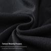 ROMON Men's Tencel-Cotton Jacquard Half-Zip Long Sleeve Polo