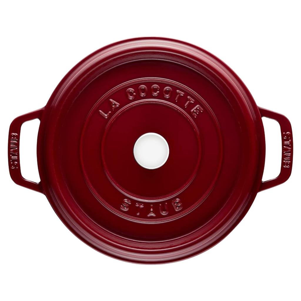 Staub Double Handed Pot Pico Cocotte Round 18cm Oven Safe Bordeaux