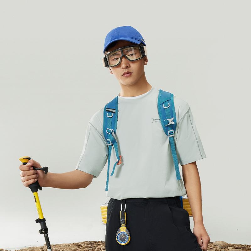 Футболка с коротким рукавом и круглым вырезом Li Ning CF, мужские футболки ATSU609-3