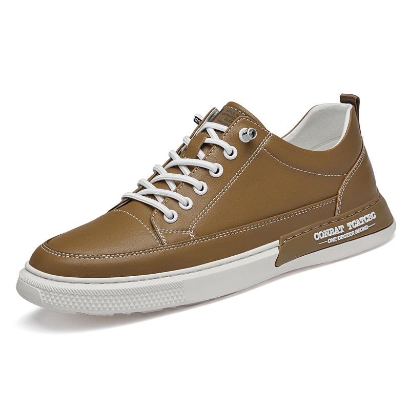 Модные мужские кроссовки из натуральной кожи, модная повседневная обувь, обувь для скейтборда для ежедневной носки, молодежные подростковые кроссовки, мужские кроссовки