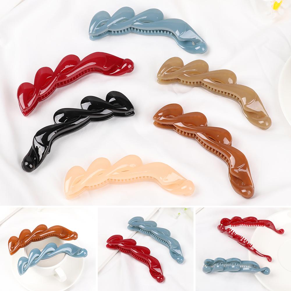 Elegant Non Slip Hair Clamps Acrylic Styling Accessories Hair Claws Banana Hair Clips Hairpins