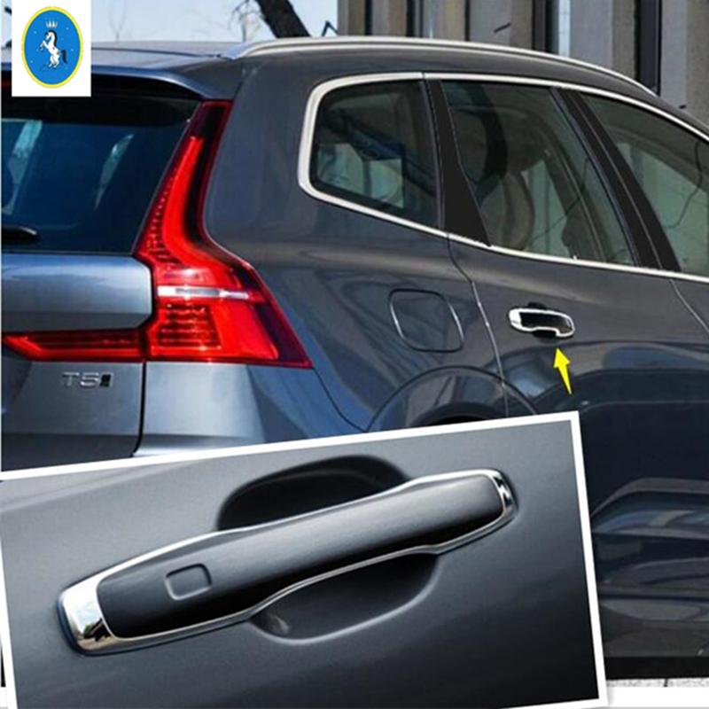 Для Volvo XC90 XC60 XC40 S90 V90 2018 - 2026 Хромированная Накладка на Ручку Двери Снаружи Декоративная Накладка Аксессуары для Интерьера Автомобиля