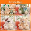 Plush Teddy Bear Toy With Beret And Bow For Kids Birthday Gift