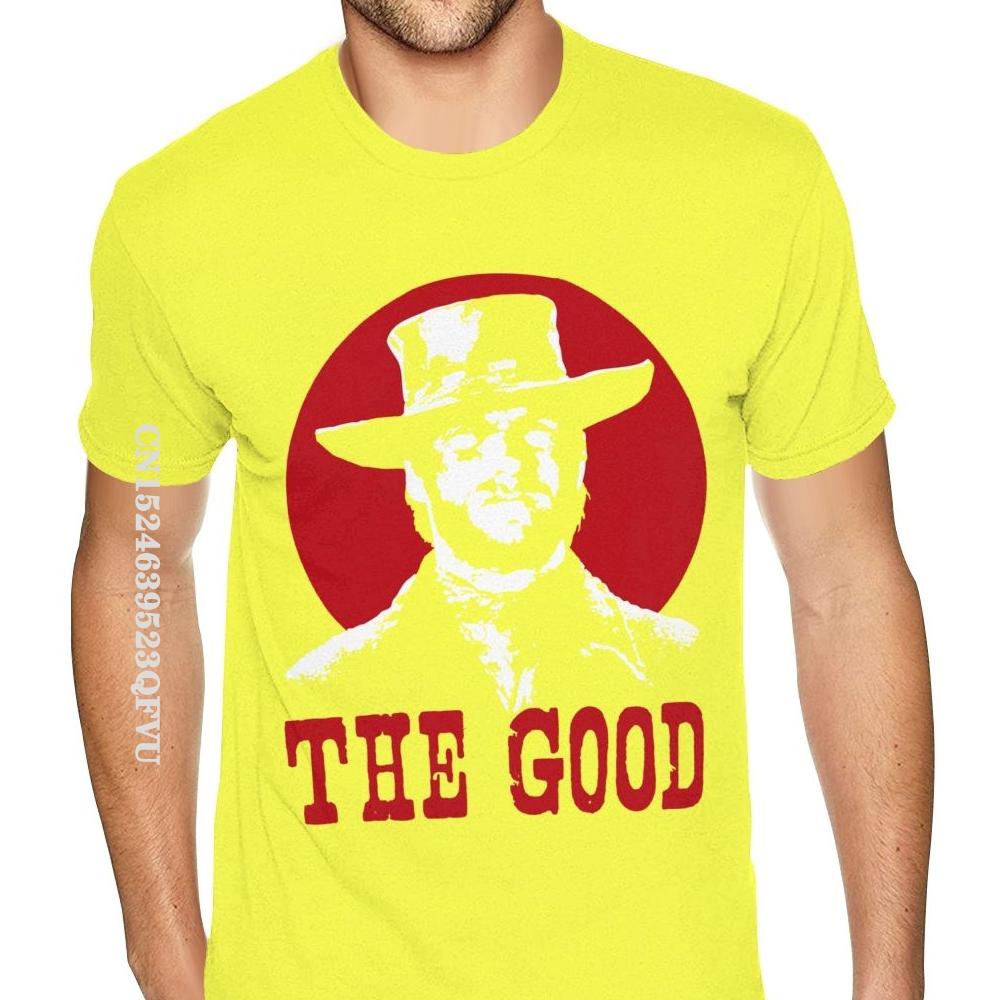 Геометрический The Good The Bad And The Ugly Клинт Иствуд Футболки Футболка Мужская Графическая Черные Футболки Рубашка