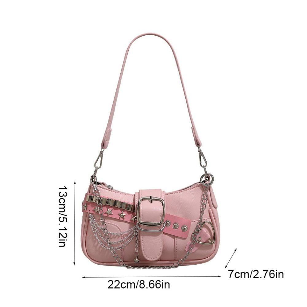 Корейский стиль Y2k сумка подмышкой панк женская сумка кавайная сумка через плечо уличная одежда