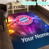 Custom Name Bayern Munchen Logo Design  Rug, Office Rug, Chair Rug, Carpet for Living Rooms, Doormat Game Rug Home Decor Christmas Gifts