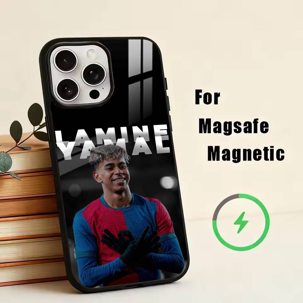 Чехол для телефона L-Lamine Y-Yamal для iPhone 17, 16, 15, 14, 13, 12, 11 Plus, Pro, Магнитный, для беспроводной зарядки Magsafe