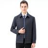 Men's Jackets for Middle-aged and Elderly Spring and Autumn New Business Casual Thin Wool Men's Jackets Dad Plaid Tops