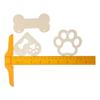 33pcs Paw, 8*7.8cm Unfinished Sign Blank Hanging Slices  for Pet House Decoration