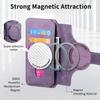 Для Magsafe Flip Leather Cover для iPhone 16 Pro Max 15 Plus 14Pro 13 12 11 Pro Max Съемный магнитный чехол-кошелек с держателем для карт