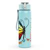 1PC Colorful Butterfly Inspirational Quote 750ml Color Plastic Sports Water Bottle Leakproof Flip Straw Lid Suitable for Sports Office Home Use