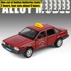 1/32 Volkswagen Santana Такси Металлическая Литая Модель Автомобиля Домашний Декор Коллекционные Предметы Миниатюрный Высокодетализированный Транспорт Праздничный Подарок